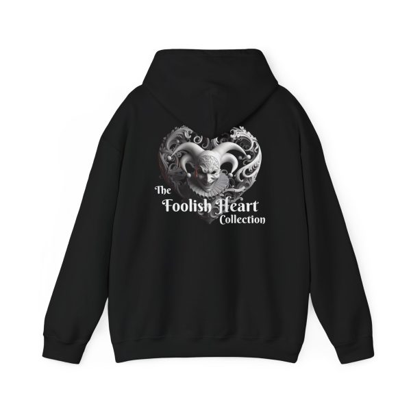 Gothic Heart Hoodie - Unisex Heavy Blend™ Sweatshirt with Skull Design - Image 2