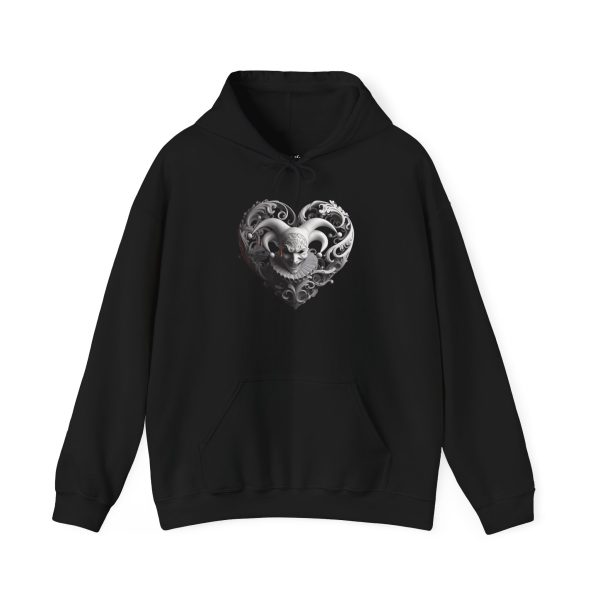 Gothic Heart Hoodie - Unisex Heavy Blend™ Sweatshirt with Skull Design
