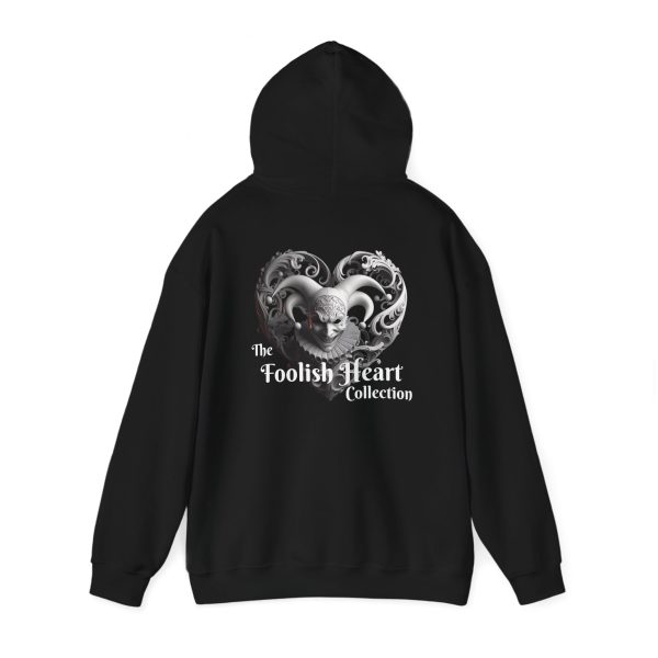 Gothic Heart Hoodie - Unisex Heavy Blend™ Sweatshirt with Skull Design - Image 3