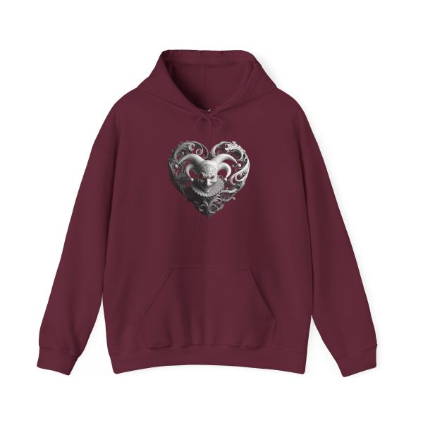 Gothic Heart Hoodie - Unisex Heavy Blend™ Sweatshirt with Skull Design - Image 13