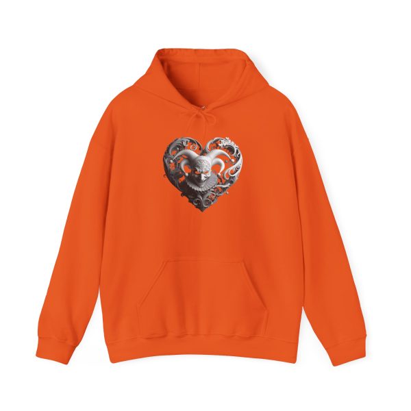 Gothic Heart Hoodie - Unisex Heavy Blend™ Sweatshirt with Skull Design - Image 9